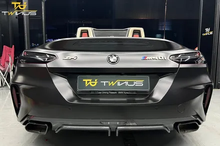 BMWZ4 M40i 사틴블랙 전체랩핑 및 라이트필름 시공 / 안양시 동안구 관양동