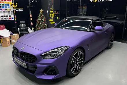 안양랩핑 BMWZ4 20i 무광퍼플메탈릭 전체랩핑 / 안양시 동안구 관양동