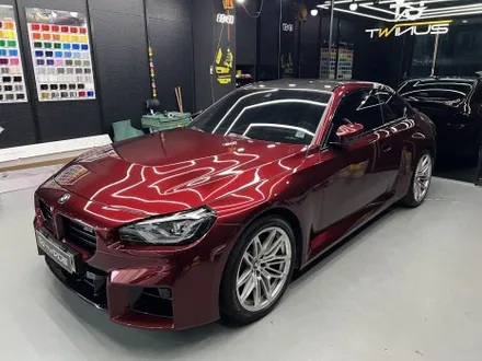 안산 랩핑, BMW G87 M2 사고 보험수리로서 전체 시공. 뱀파이어 레드! / 안양시 동안구 관양동