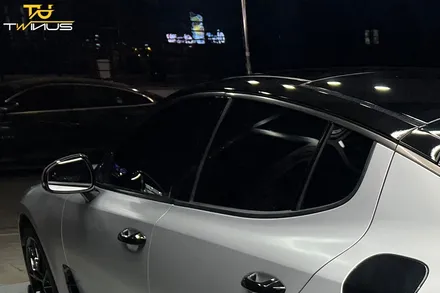 스팅어 드레스업 튜닝 에이버리 사틴실버 전체랩핑 / 안양시 동안구 관양동