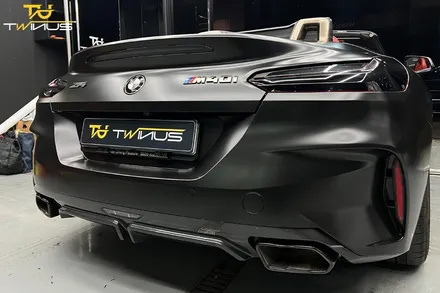 BMWZ4 M40i 사틴블랙 전체랩핑 및 라이트필름 시공 / 안양시 동안구 관양동
