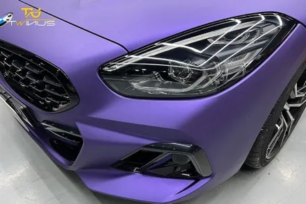 안양랩핑 BMWZ4 20i 무광퍼플메탈릭 전체랩핑 / 안양시 동안구 관양동