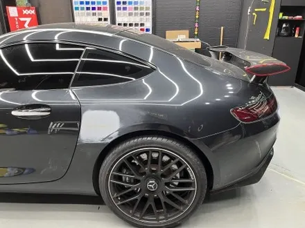 안산 랩핑, AMG GT. 사틴 펄 화이트에서 순정 그레이 그다음은, 고광택 뱀파이어 레드. / 안양시 동안구 관양동