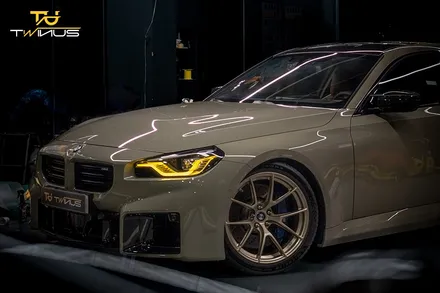 피치스 여인택 대표와 트윈어스의 만남 (BMW G87 M2) 이노즈텍 카키그린 전체랩핑 / 안양시 동안구 관양동