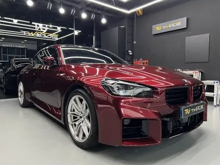 안산 랩핑, BMW G87 M2 사고 보험수리로서 전체 시공. 뱀파이어 레드! / 안양시 동안구 관양동