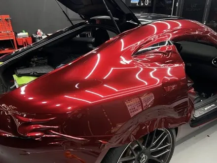 안산 랩핑, AMG GT. 사틴 펄 화이트에서 순정 그레이 그다음은, 고광택 뱀파이어 레드. / 안양시 동안구 관양동