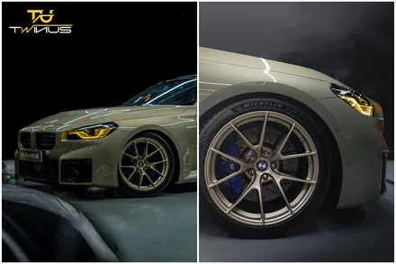 피치스 여인택 대표와 트윈어스의 만남 (BMW G87 M2) 이노즈텍 카키그린 전체랩핑 / 안양시 동안구 관양동