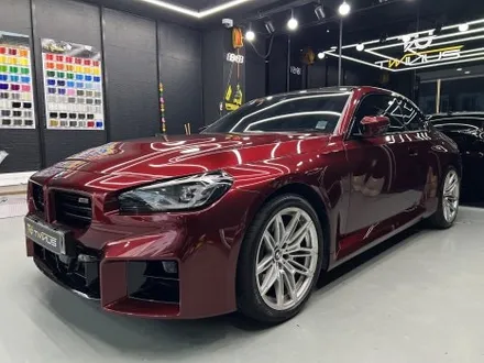 안산 랩핑, BMW G87 M2 사고 보험수리로서 전체 시공. 뱀파이어 레드! / 안양시 동안구 관양동