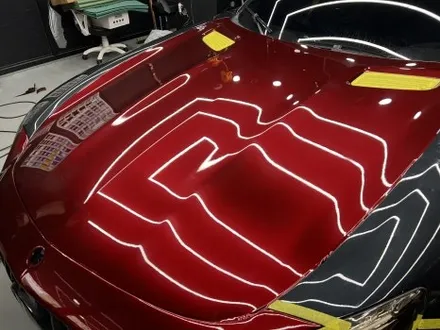 안산 랩핑, AMG GT. 사틴 펄 화이트에서 순정 그레이 그다음은, 고광택 뱀파이어 레드. / 안양시 동안구 관양동