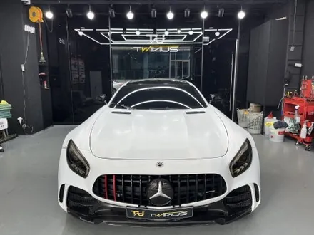 안산 랩핑, AMG GT. 사틴 펄 화이트에서 순정 그레이 그다음은, 고광택 뱀파이어 레드. / 안양시 동안구 관양동
