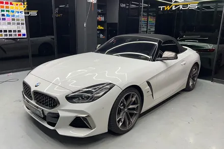 BMWZ4 M40i 사틴블랙 전체랩핑 및 라이트필름 시공 / 안양시 동안구 관양동