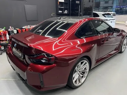 안산 랩핑, BMW G87 M2 사고 보험수리로서 전체 시공. 뱀파이어 레드! / 안양시 동안구 관양동