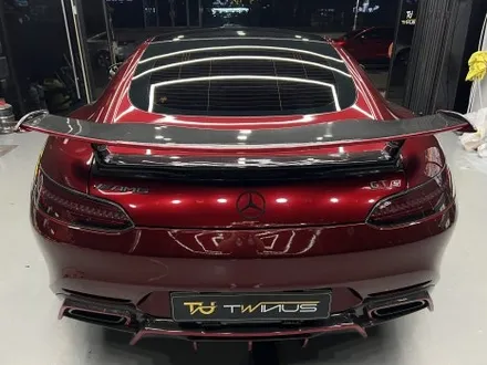 안산 랩핑, AMG GT. 사틴 펄 화이트에서 순정 그레이 그다음은, 고광택 뱀파이어 레드. / 안양시 동안구 관양동