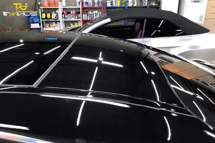 벤츠 S450 쿠페 사틴블랙 전체랩핑 / 안양시 동안구 관양동