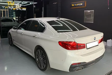 안양랩핑제거 BMW5시리즈 그릴 및 샤크안테나 랩핑제거 / 안양시 동안구 관양동