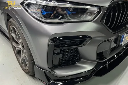 BMWX6 30D 블랙유광 크롬죽이기 및 사틴다크그레이 전체랩핑 그리고 바디킷 튜닝까지 한번에 / 안양시 동안구 관양동