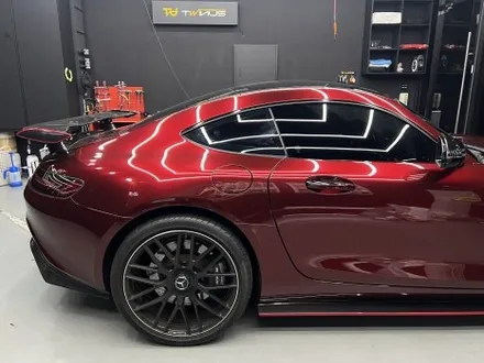 안산 랩핑, AMG GT. 사틴 펄 화이트에서 순정 그레이 그다음은, 고광택 뱀파이어 레드. / 안양시 동안구 관양동