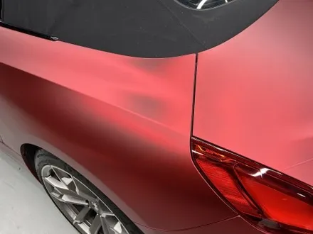 안산 BMW Z4 랩핑, M40i 차량에 시공이 까탈스러운 무광 크롬 로마니 레드 셋업! / 안양시 동안구 관양동