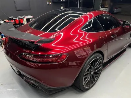 안산 랩핑, AMG GT. 사틴 펄 화이트에서 순정 그레이 그다음은, 고광택 뱀파이어 레드. / 안양시 동안구 관양동