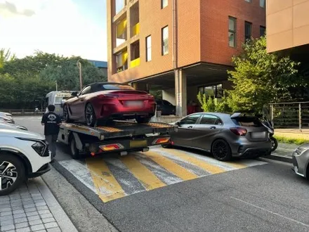 안산 BMW Z4 랩핑, M40i 차량에 시공이 까탈스러운 무광 크롬 로마니 레드 셋업! / 안양시 동안구 관양동