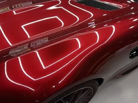 안산 랩핑, AMG GT. 사틴 펄 화이트에서 순정 그레이 그다음은, 고광택 뱀파이어 레드. / 안양시 동안구 관양동