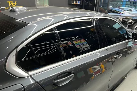 안양랩핑 BMW M340i 윈도우몰딩 크롬죽이기 블랙유광 랩핑 / 안양시 동안구 관양동
