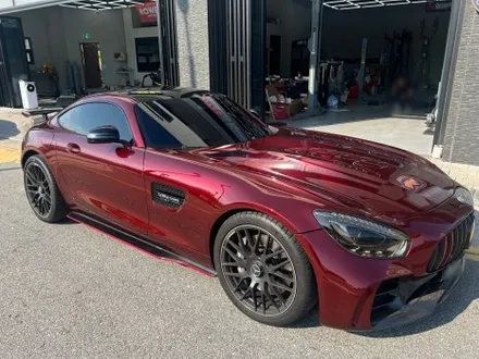 안산 랩핑, AMG GT. 사틴 펄 화이트에서 순정 그레이 그다음은, 고광택 뱀파이어 레드. / 안양시 동안구 관양동