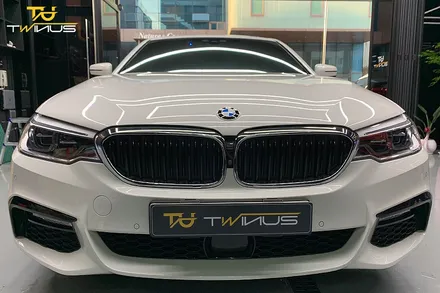 안양랩핑제거 BMW5시리즈 그릴 및 샤크안테나 랩핑제거 / 안양시 동안구 관양동