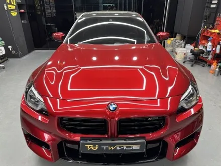 안산 랩핑, BMW G87 M2 사고 보험수리로서 전체 시공. 뱀파이어 레드! / 안양시 동안구 관양동