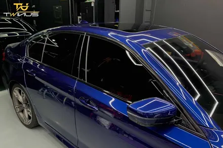 BMW520d 크롬딜리트 창틀몰딩 랩핑 및 헤드라이트 PPF / 안양시 동안구 관양동