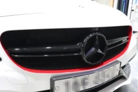 전주랩핑 - C63 AMG 변화주고 싶어 크롬죽이기 하기 / 전주시 덕진구