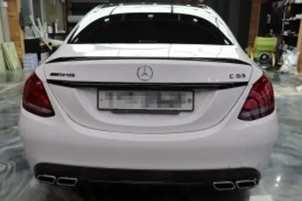전주랩핑 - C63 AMG 변화주고 싶어 크롬죽이기 하기 / 전주시 덕진구
