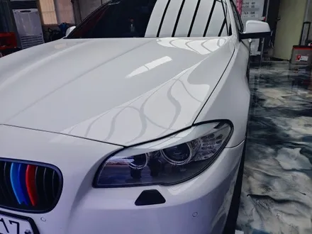 전주랩핑 - BMW 5시리즈 무광크롬으로 랩핑 / 전주시 덕진구