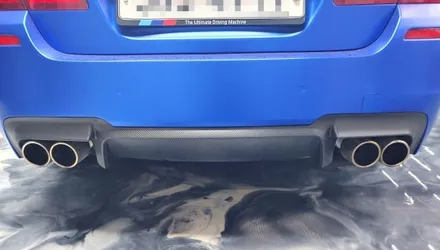 전주랩핑 - BMW 5시리즈 무광크롬으로 랩핑 / 전주시 덕진구