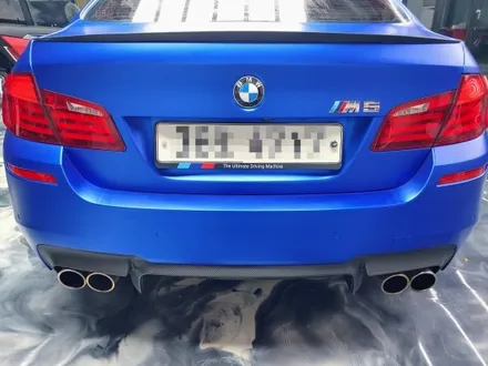 전주랩핑 - BMW 5시리즈 무광크롬으로 랩핑 / 전주시 덕진구
