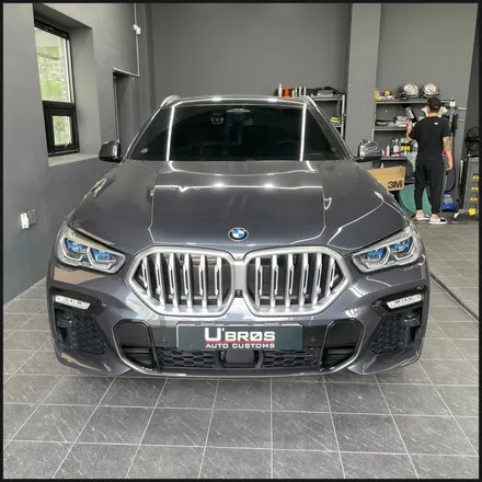[동탄 랩핑] ●BMW X6 글로스다크블루메탈릭 전체랩핑 + 블락포디 스카이블루 틴팅재시공● / 동탄 영천동