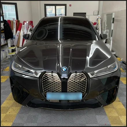 [동탄 랩핑] ●BMW IX 에이버리 사틴블랙락그레이메탈릭 전체랩핑● / 동탄 영천동