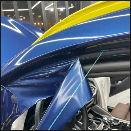 [동탄 랩핑] ●BMW X6 글로스다크블루메탈릭 전체랩핑 + 블락포디 스카이블루 틴팅재시공● / 동탄 영천동
