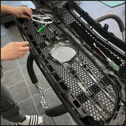 [동탄 크롬죽이기] ●벤츠 E클래스 부분랩핑 + 휠도색 + 디테일링세차● / 동탄 영천동