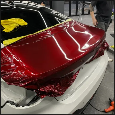 [동탄 랩핑] ●BMW 4시리즈 쿠페 택렙 슈프림레드 전체랩핑+블랙PPF루프스킨● / 동탄 영천동