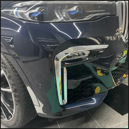 [동탄 랩핑] ●BMW X7 사틴블랙 전체랩핑 + 크롬죽이기 + 루프렉랩핑+하이그로시PPF● / 동탄 영천동