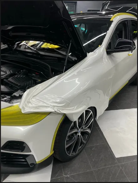 [동탄 랩핑] ● BMW X2 유광화이트펄 전체랩핑 + 블락포디 디토선팅 + 윈도우테두리크롬죽이기 + 필러PPF ● / 동탄 영천동