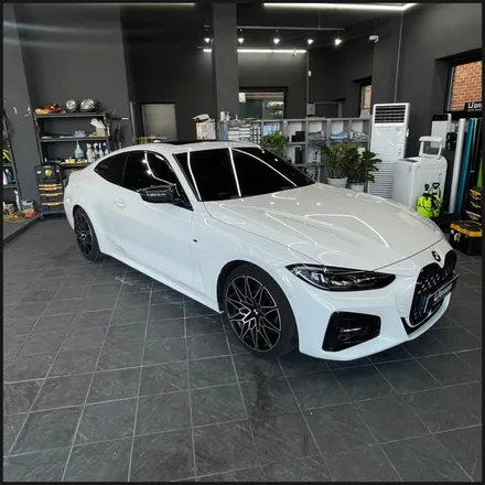 [동탄 랩핑] ●BMW 4시리즈 쿠페 택렙 슈프림레드 전체랩핑+블랙PPF루프스킨● / 동탄 영천동