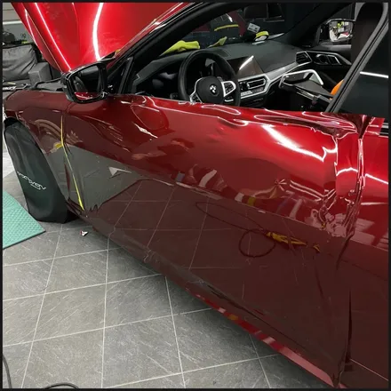 [동탄 랩핑] ●BMW 4시리즈 쿠페 택렙 슈프림레드 전체랩핑+블랙PPF루프스킨● / 동탄 영천동
