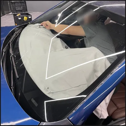 [동탄 랩핑] ●BMW X6 글로스다크블루메탈릭 전체랩핑 + 블락포디 스카이블루 틴팅재시공● / 동탄 영천동