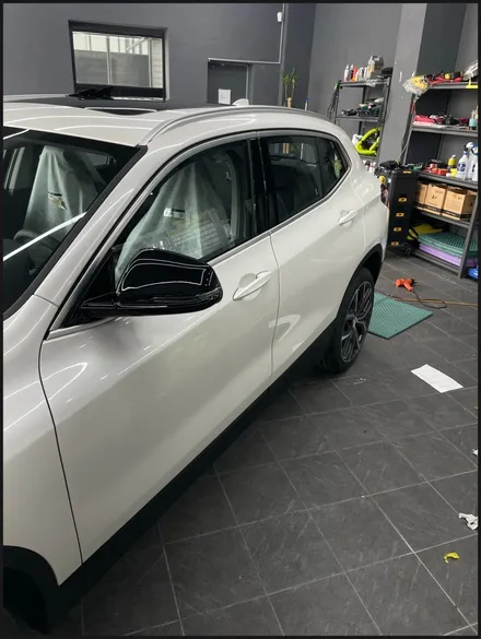 [동탄 랩핑] ● BMW X2 유광화이트펄 전체랩핑 + 블락포디 디토선팅 + 윈도우테두리크롬죽이기 + 필러PPF ● / 동탄 영천동
