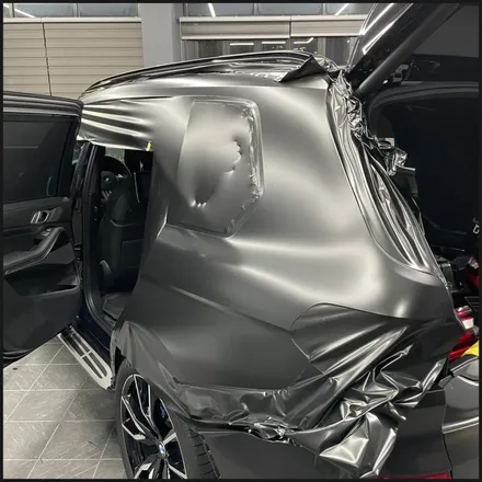 [동탄 랩핑] ●BMW X7 사틴블랙 전체랩핑 + 크롬죽이기 + 루프렉랩핑+하이그로시PPF● / 동탄 영천동