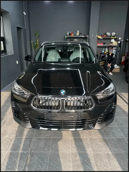 [동탄 랩핑] ● BMW X2 유광화이트펄 전체랩핑 + 블락포디 디토선팅 + 윈도우테두리크롬죽이기 + 필러PPF ● / 동탄 영천동