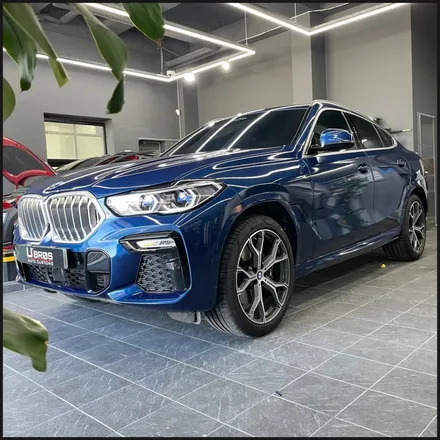 [동탄 랩핑] ●BMW X6 글로스다크블루메탈릭 전체랩핑 + 블락포디 스카이블루 틴팅재시공● / 동탄 영천동