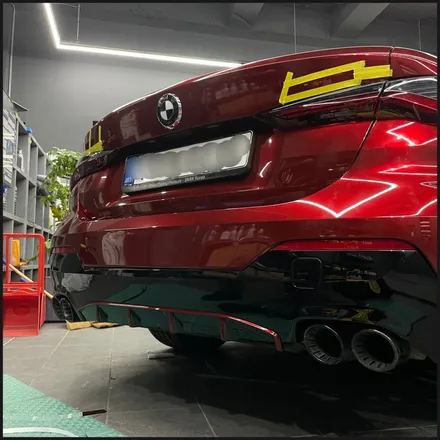 [동탄 랩핑] ●BMW 4시리즈 쿠페 택렙 슈프림레드 전체랩핑+블랙PPF루프스킨● / 동탄 영천동
